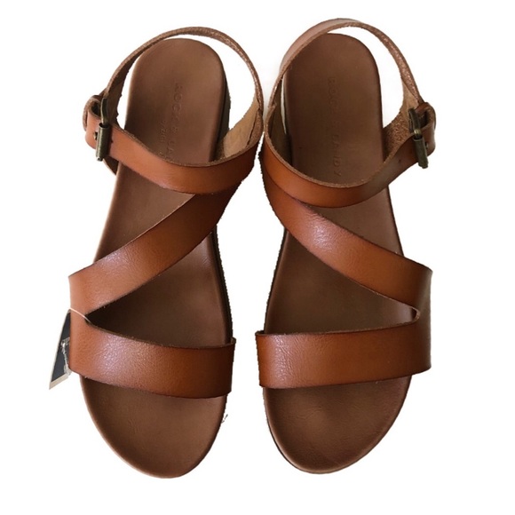 🆕 Rock & Candy by Zigi | Brown Stack Sandals - Picture 2 of 8